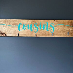 Cousins Picture Frame Rustic Wood Picture Frame Photo Display with Clothespins Grandmother Mother's Day Gift Present Idea image 8