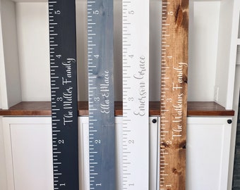 Personalized Growth Chart Ruler | Wood Ruler | Kids Room Decor | Rustic Ruler | Kids Height Ruler | Family Growth Chart | Baby Shower Gift