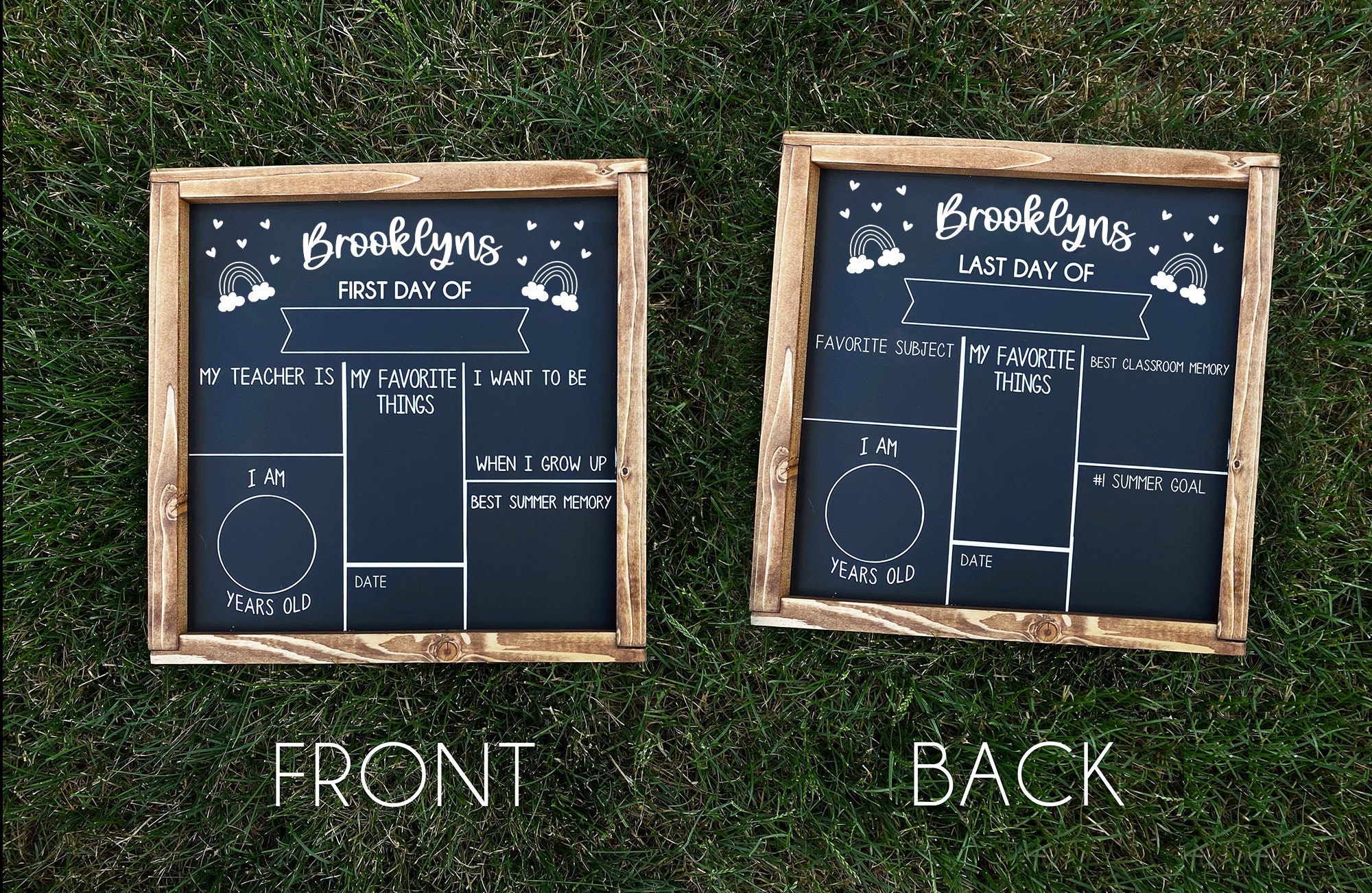 My First and Last Day Double-Sided Chalkboard Kit with 2 Chalk