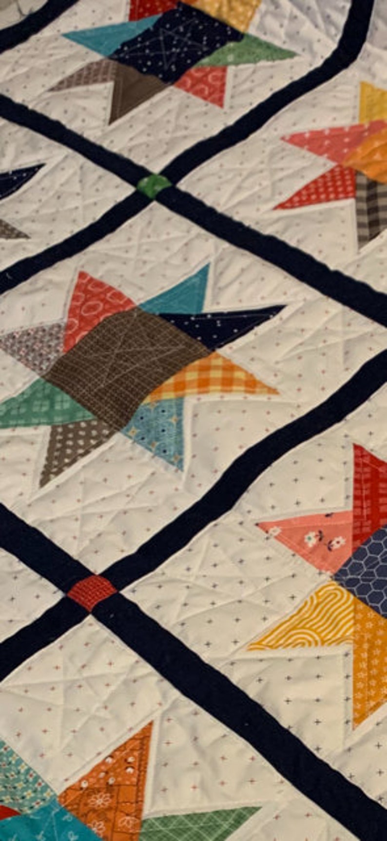 Custom Made Quilt Made in USA Heirloom Quilt Stars Stars Etsy