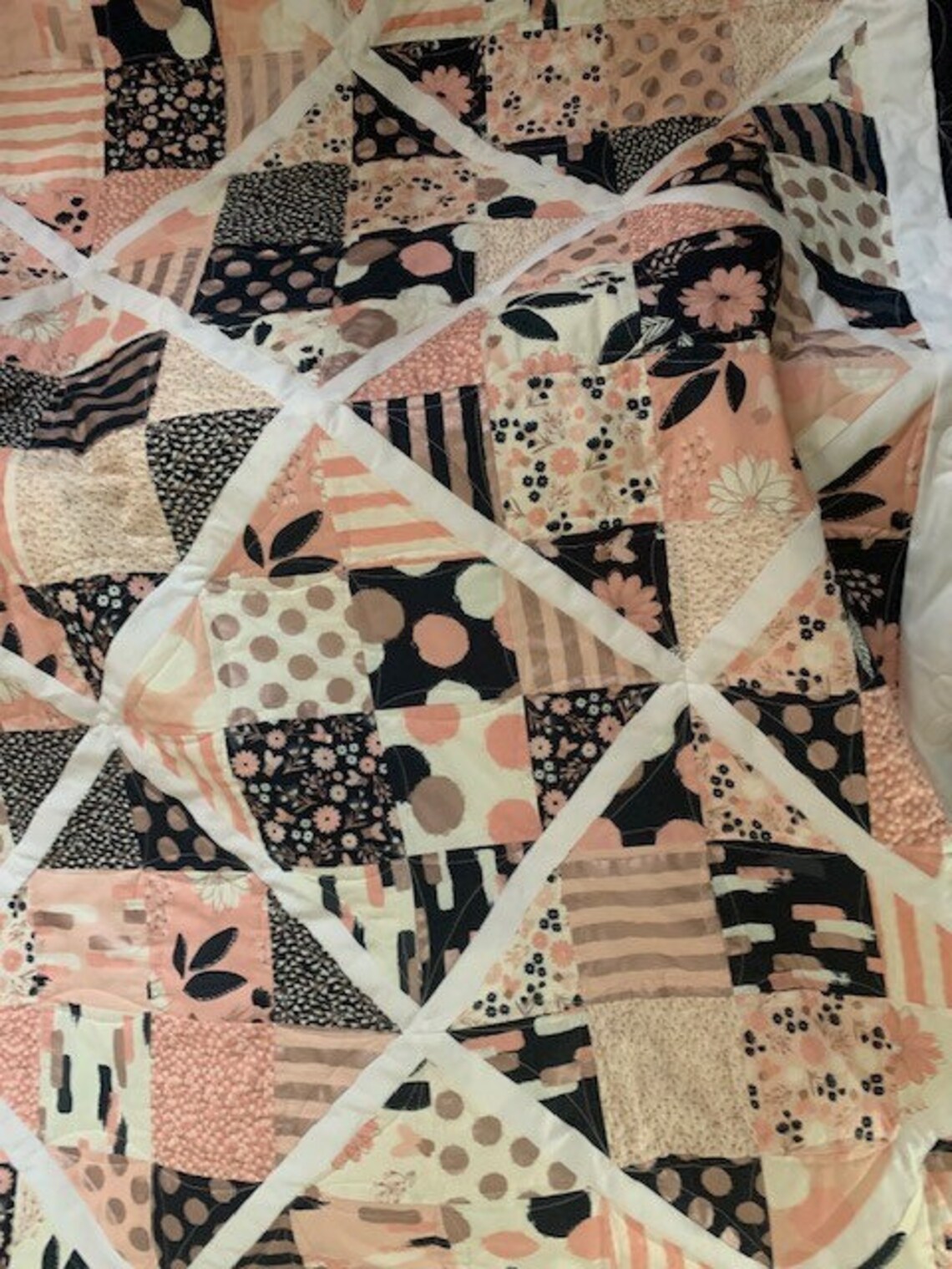 Custom Handmade Quilt Heirloom Quality Handmade Quilt Navy Etsy UK