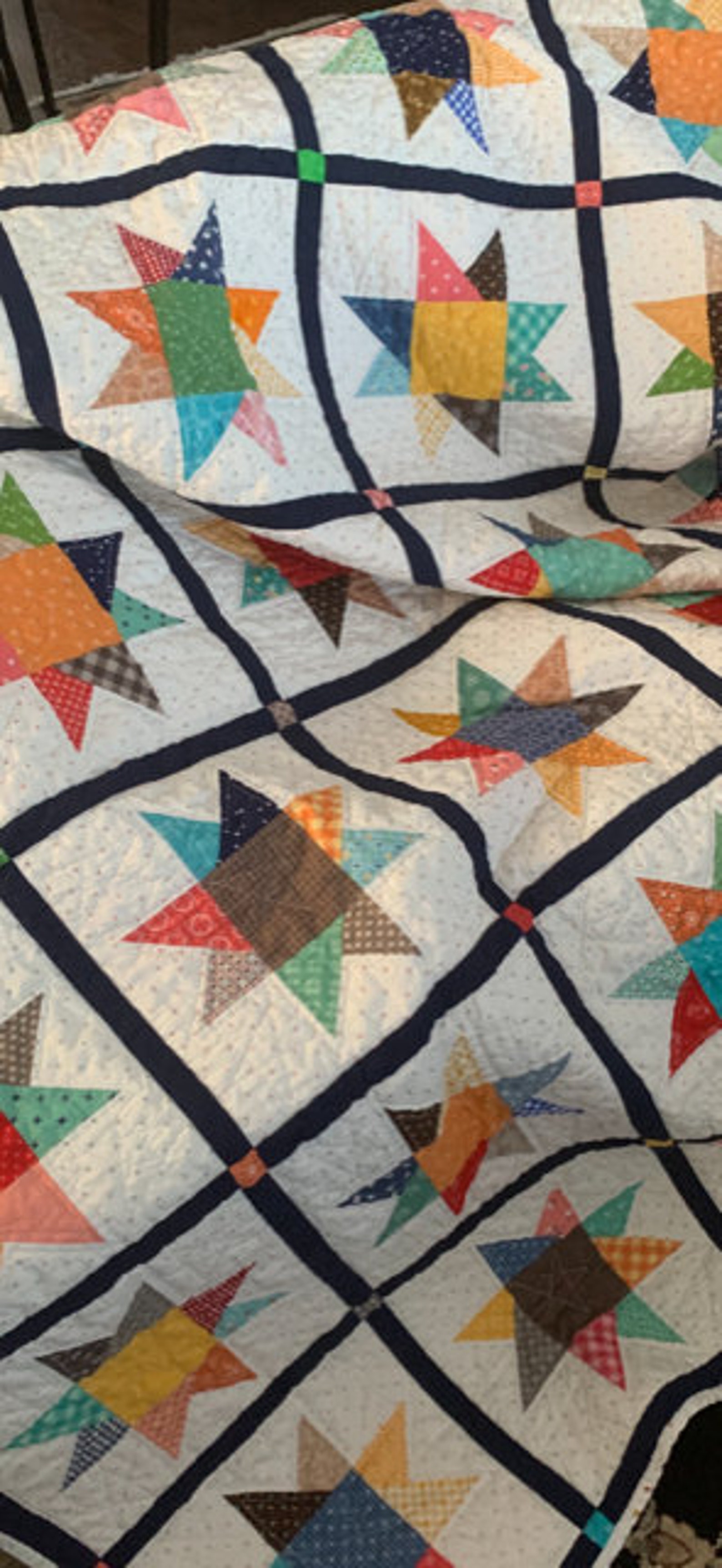 Custom Made Quilt Made in USA Heirloom Quilt Stars Stars Etsy