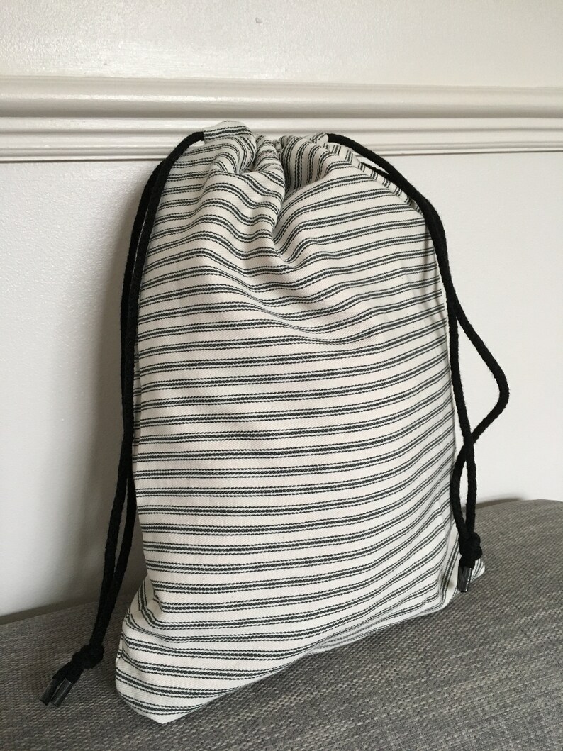 Medium reversible drawstring bag storage pyjamas travel