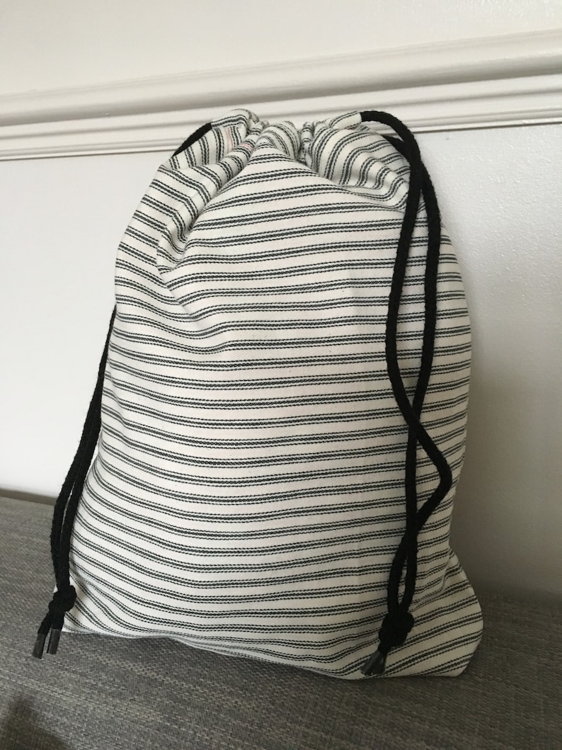 Medium reversible drawstring bag storage pyjamas travel
