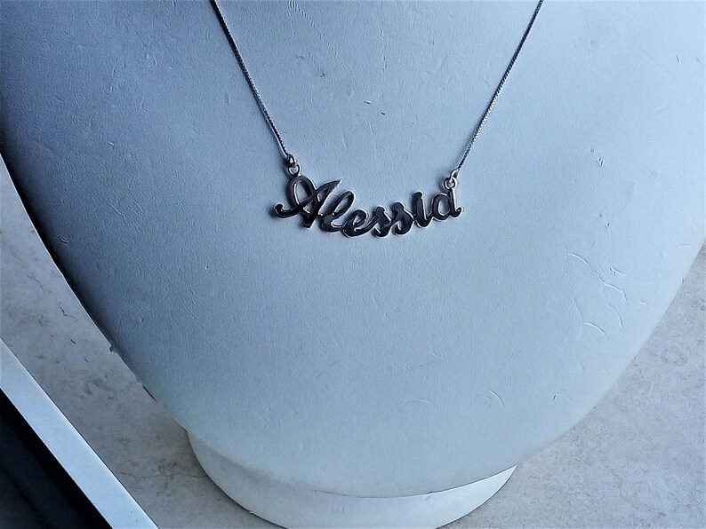 Chain with name handmade jewel personalized name name silver name newborn name fashion gift. gift necklace with name