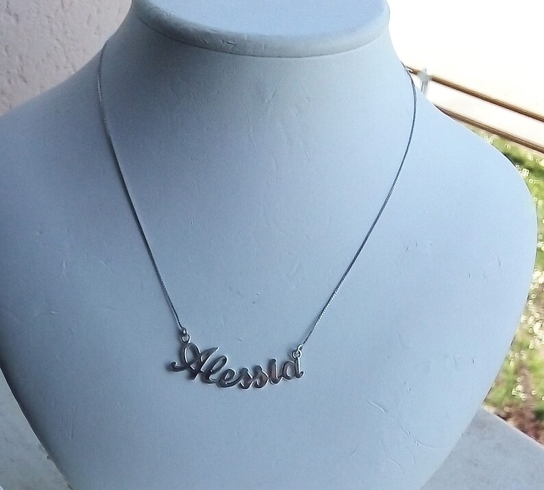 Chain with name handmade jewel personalized name name silver name newborn name fashion gift. gift necklace with name