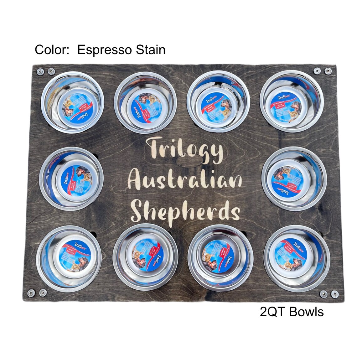 Puppy Feeding Station 10 Bowl Extra Large Breed Adjustable Etsy