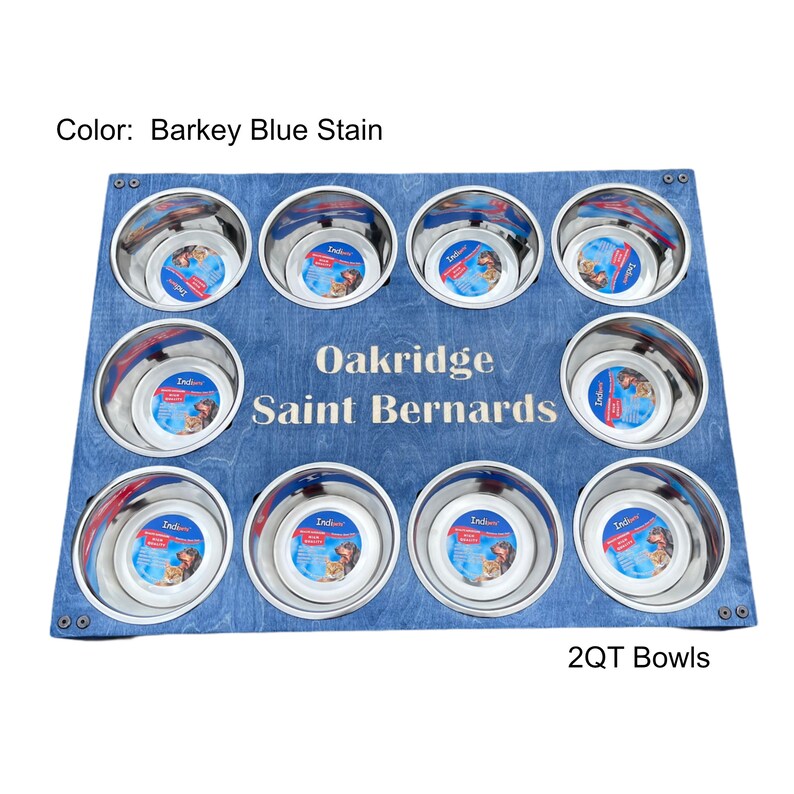 Puppy Feeding Station 10 Bowl Extra Large Breed Adjustable Etsy