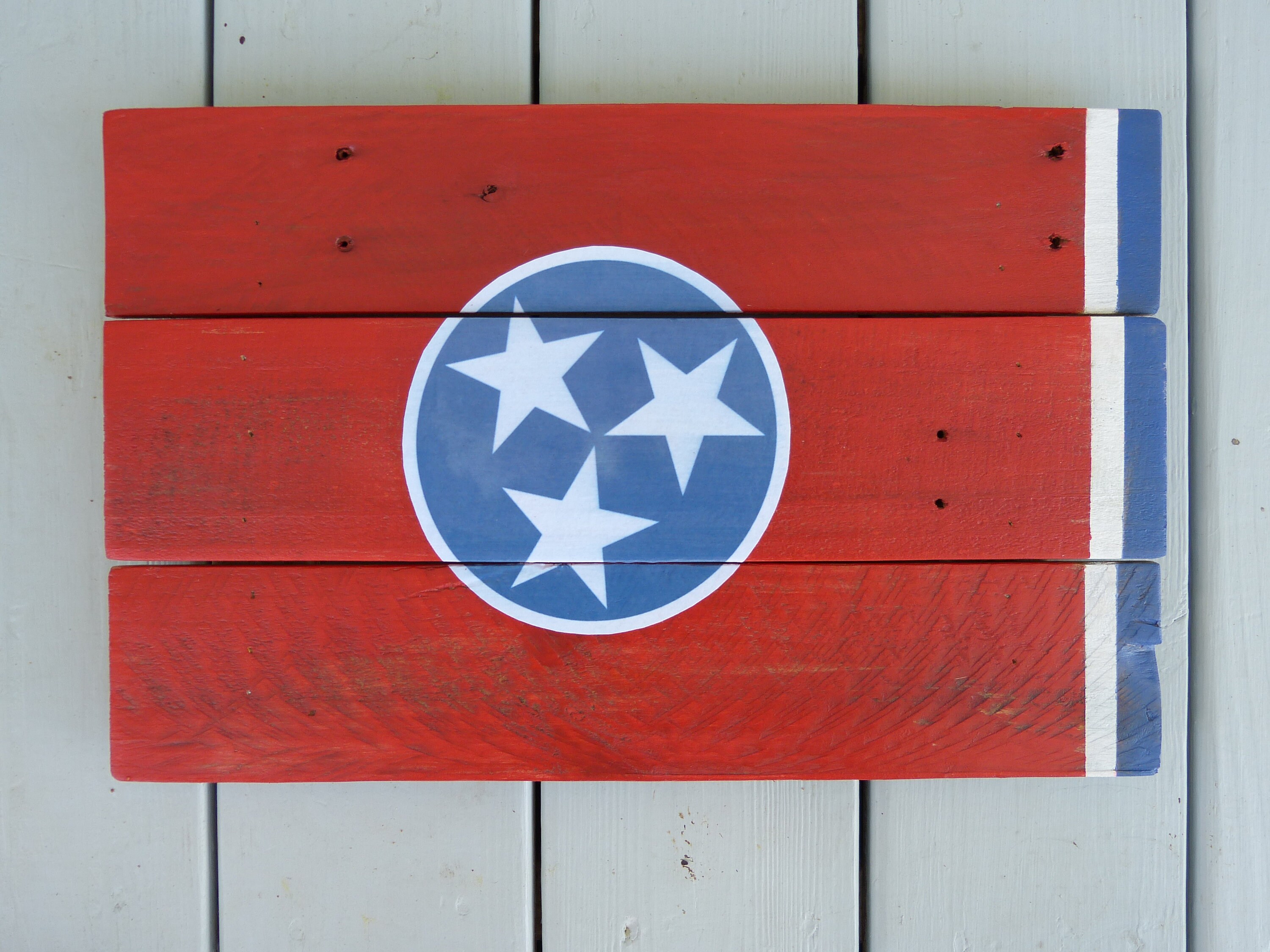 Reclaimed Wood State of Tennessee Flag - Etsy