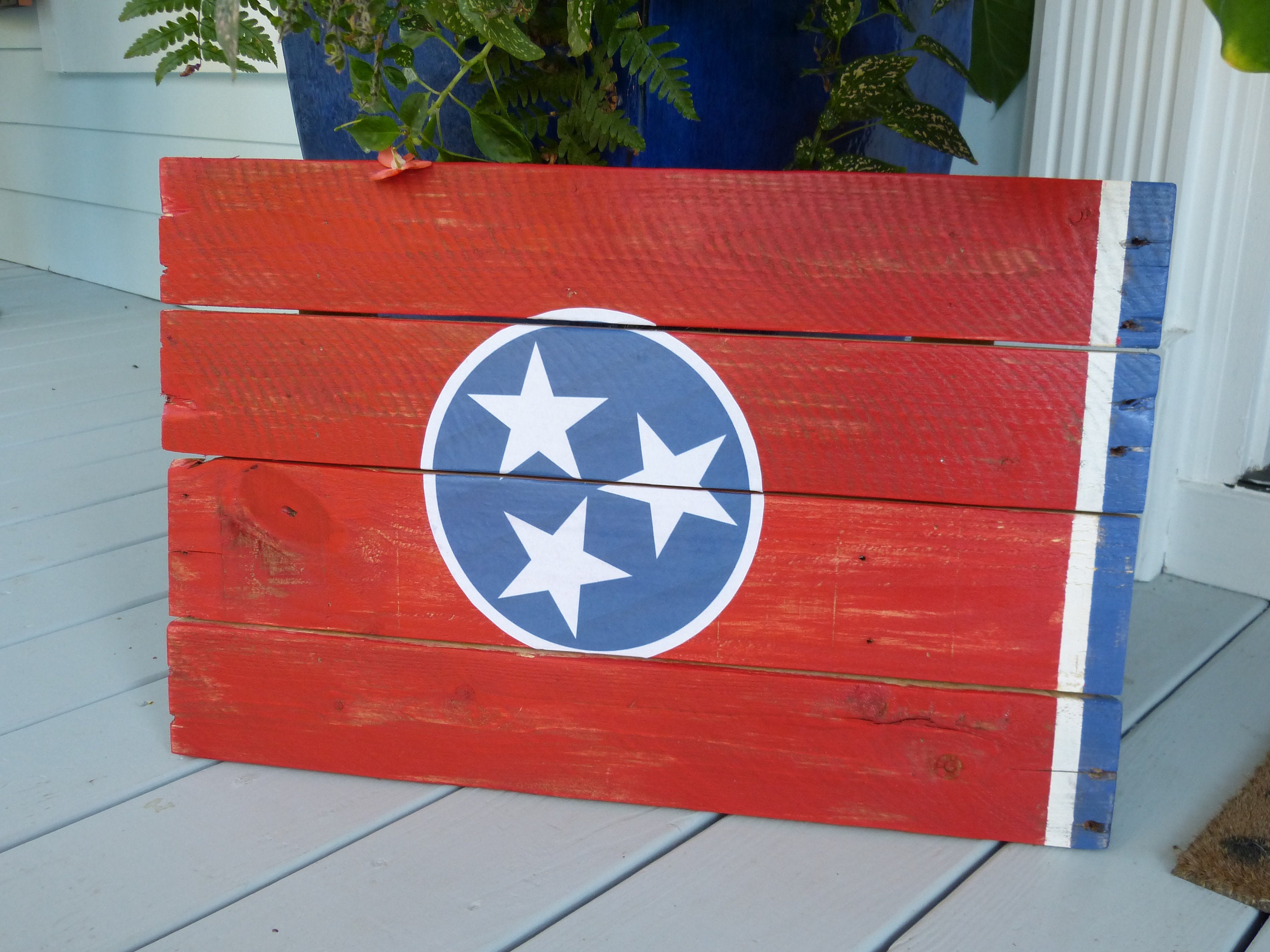 Reclaimed Wood State of Tennessee Flag - Etsy