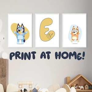 DIGITAL PRODUCT | Personalised Bluey posters - set of 3