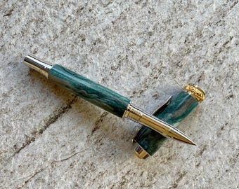Green and Gold Pen