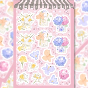 Hoja de pegatinas de cajas de chicles / Pegatinas elegantes para postres / Papel washi con acabado brillante o mate