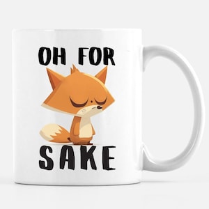 Rolig rävkaffemugg - Åh för rävens skull, potmunnsgåva