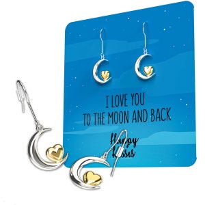 I Love You to the Moon and Back Charm - Etsy
