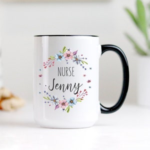 Custom Nurse Coffee Mug Gift - Add Name - RN Gifts