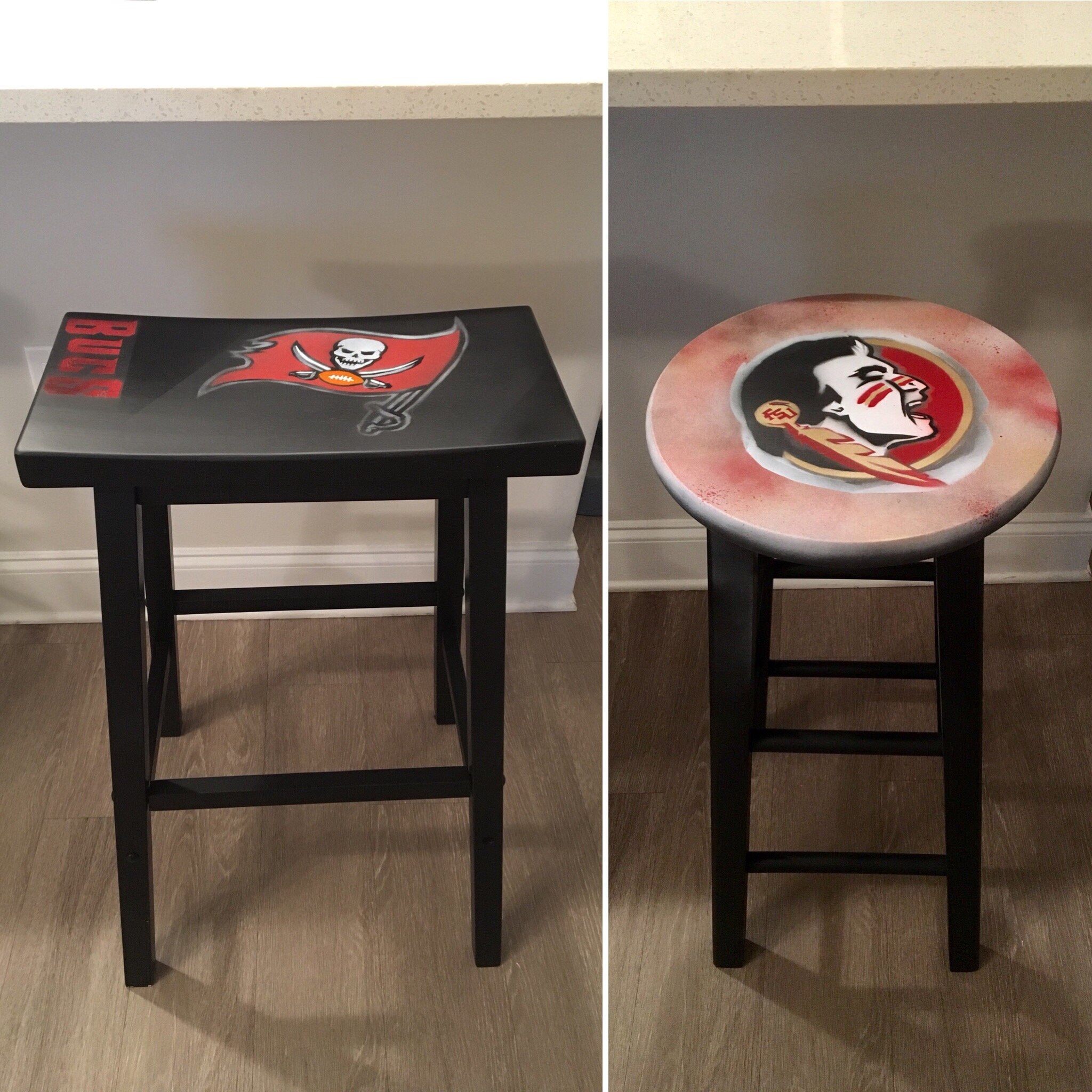 Buccaneers Bar Stool Etsy