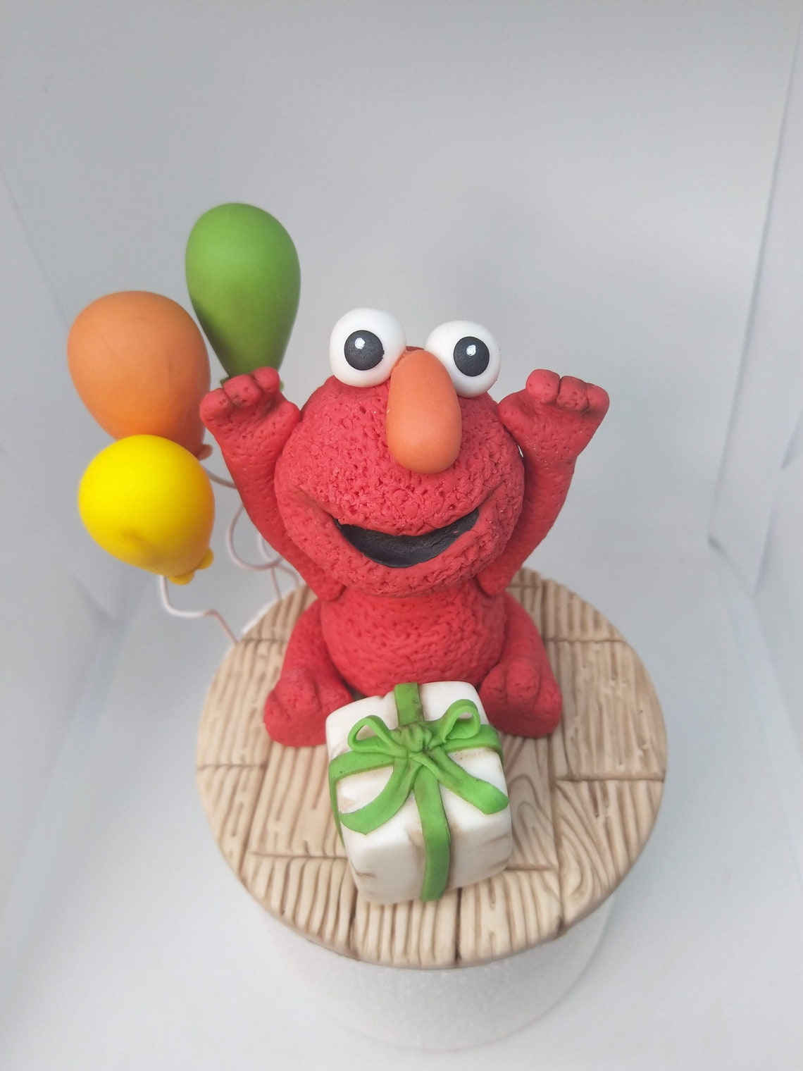 Elmo Cake Topper Handmade Edible Birthday Cake Decoration Etsy