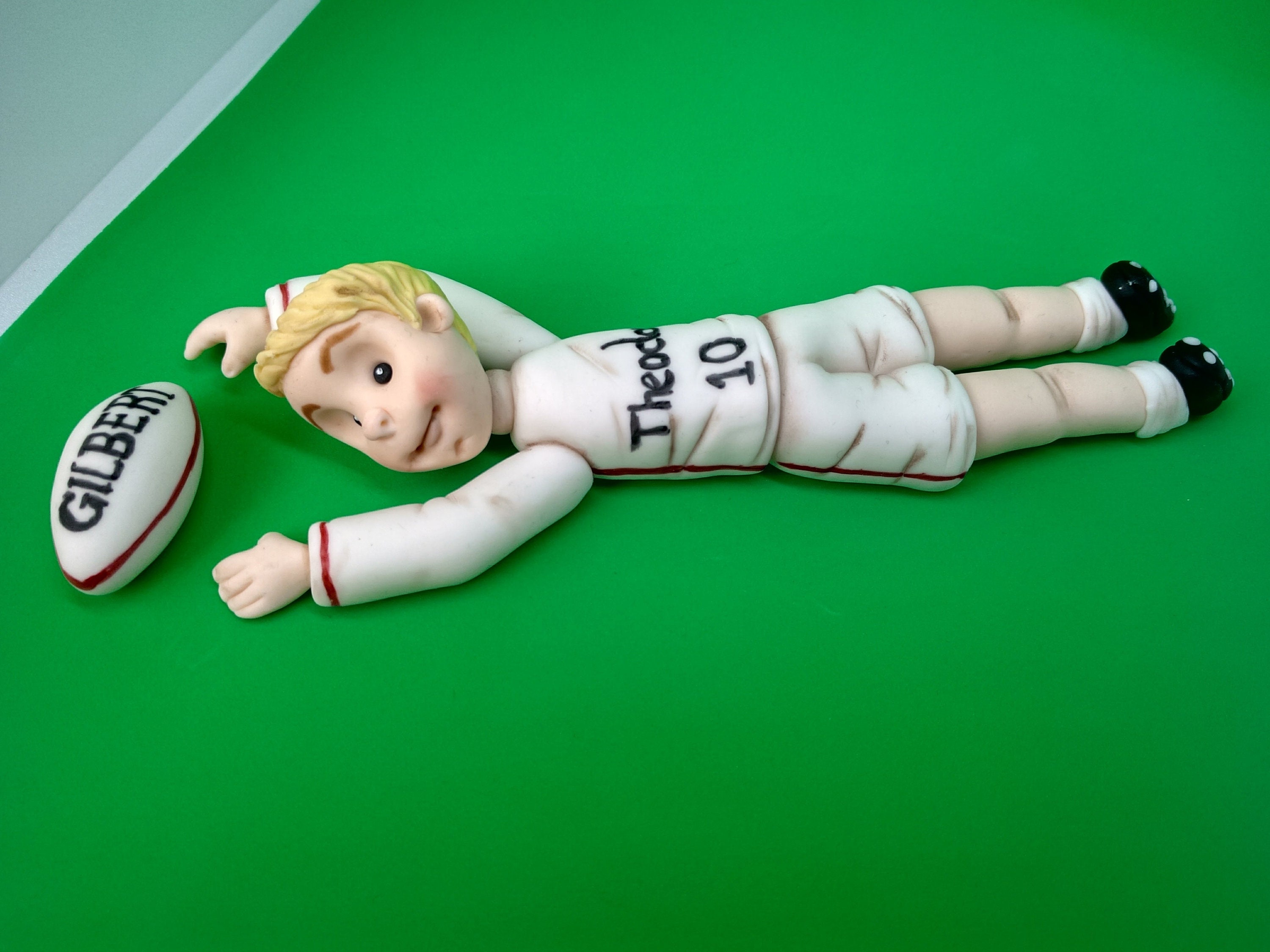 Rugby Player Cake Topper Handmade Edible Personalised Birthday Etsy UK