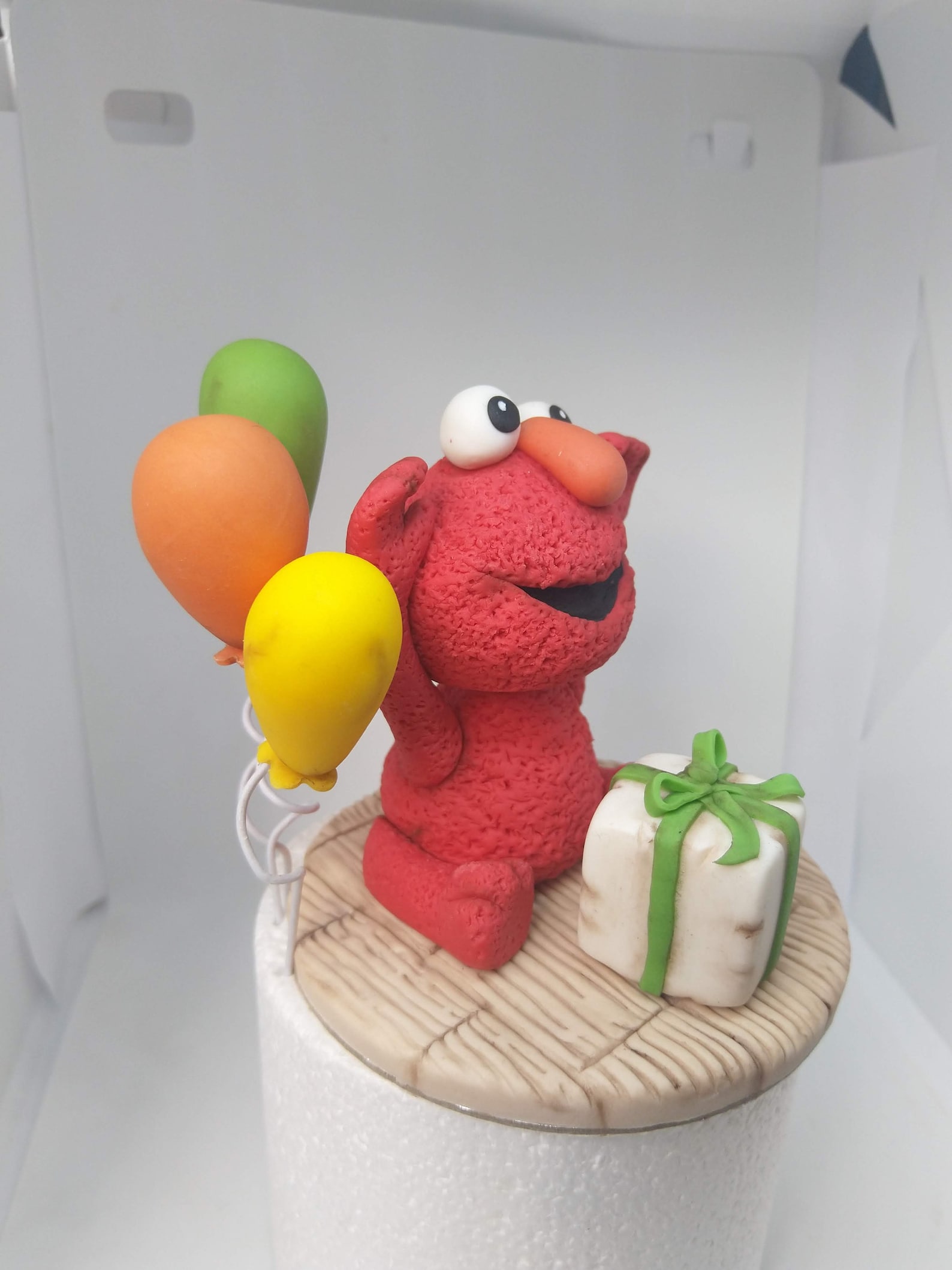Elmo Cake Topper Handmade Edible Birthday Cake Decoration Etsy