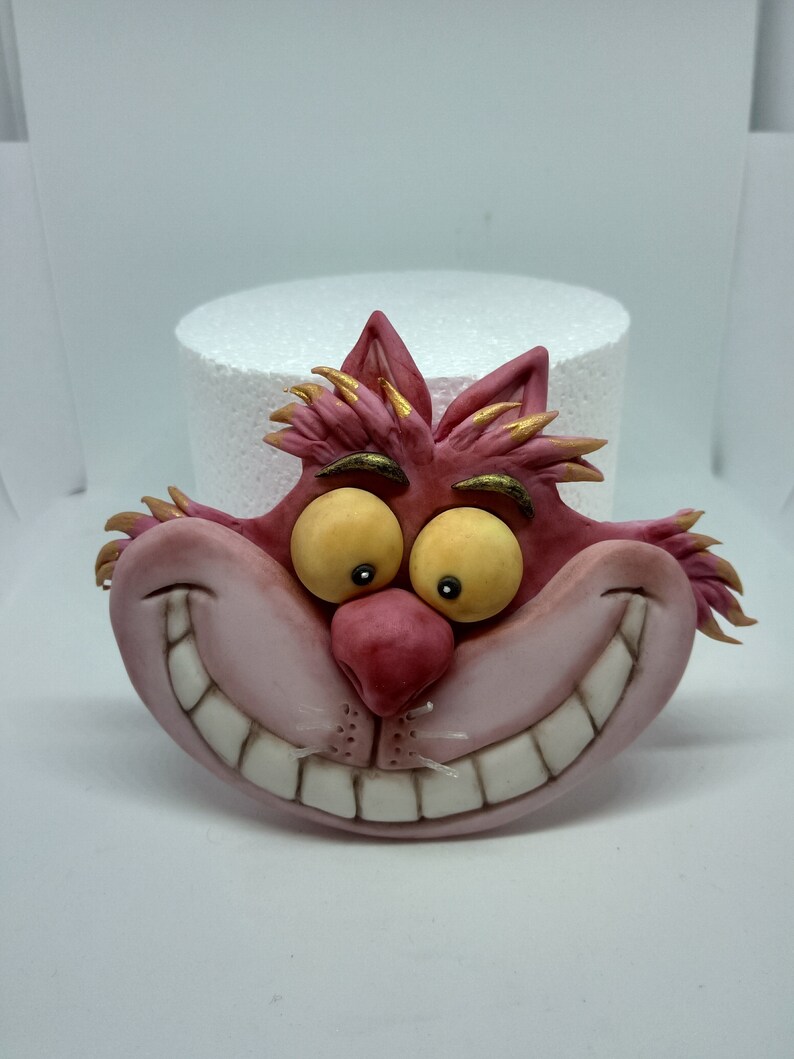 Sheshire Cat Cake Topper Handmade Edible Personalized Birthday Etsy