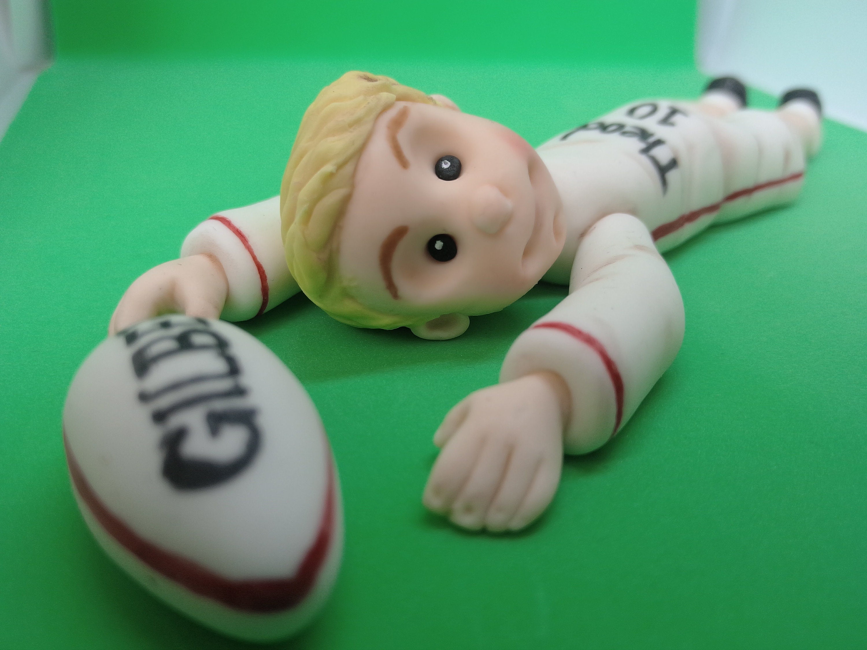 Rugby Player Cake Topper Handmade Edible Personalised Birthday Etsy UK