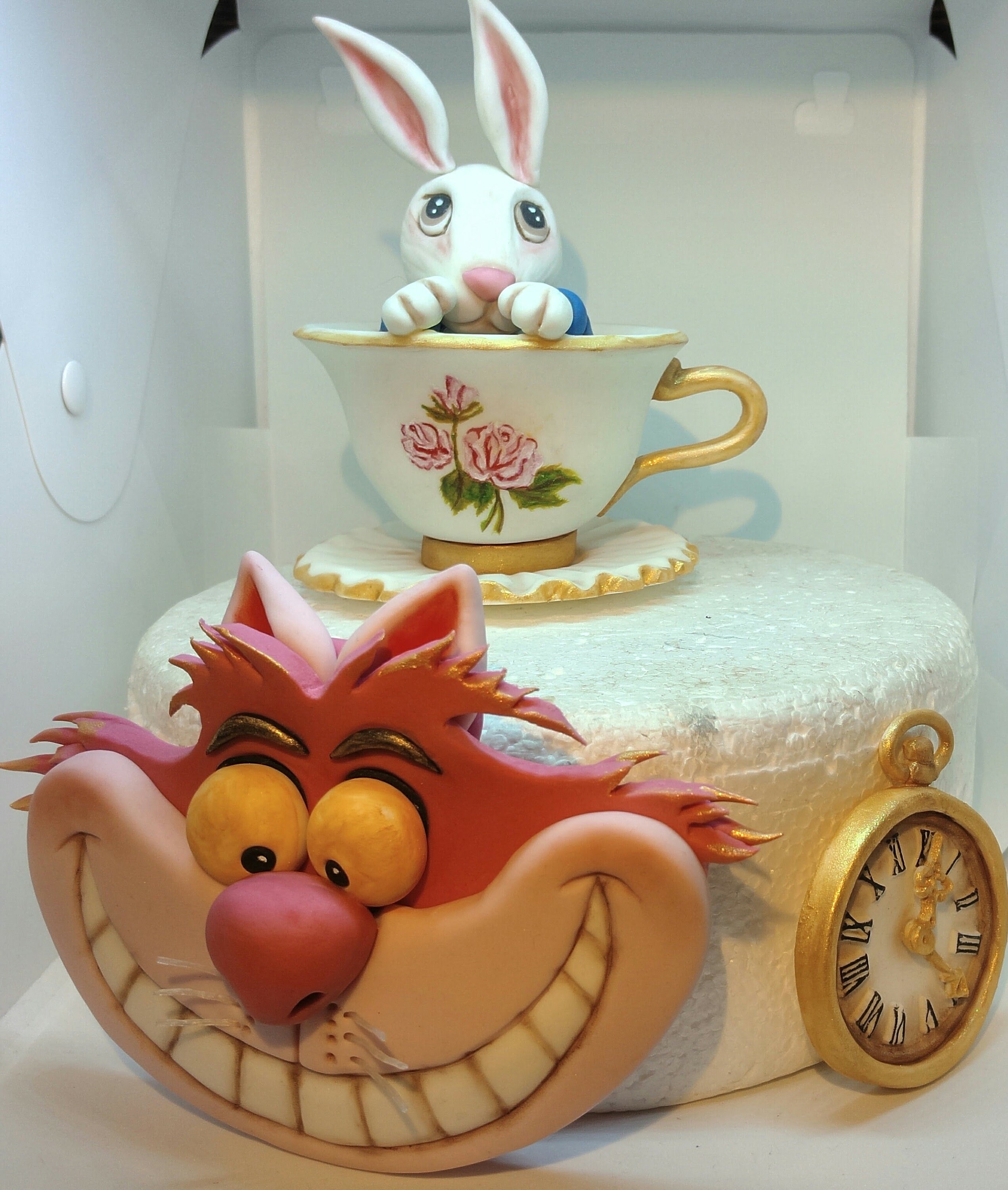 Alice in wonderland cake toppers handmade edible birthday | Etsy