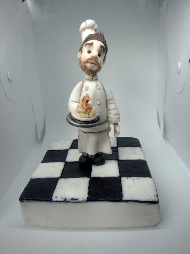 Chef Personalised Cake Topper Handmade Edible Birthday Decoration Party Theme Any Occasion