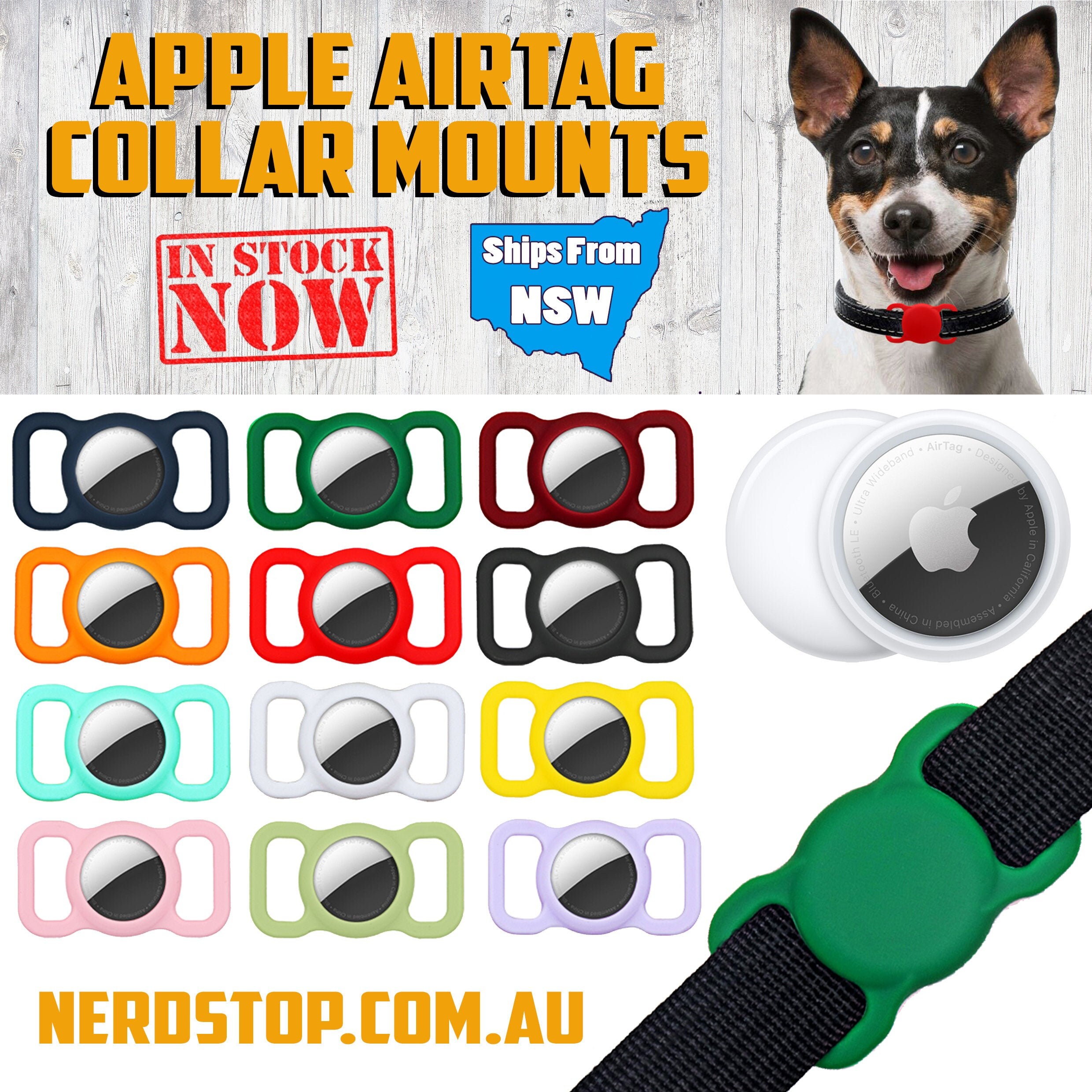 Airtag Tracker Silicone Dog Collar Holder Etsy Australia
