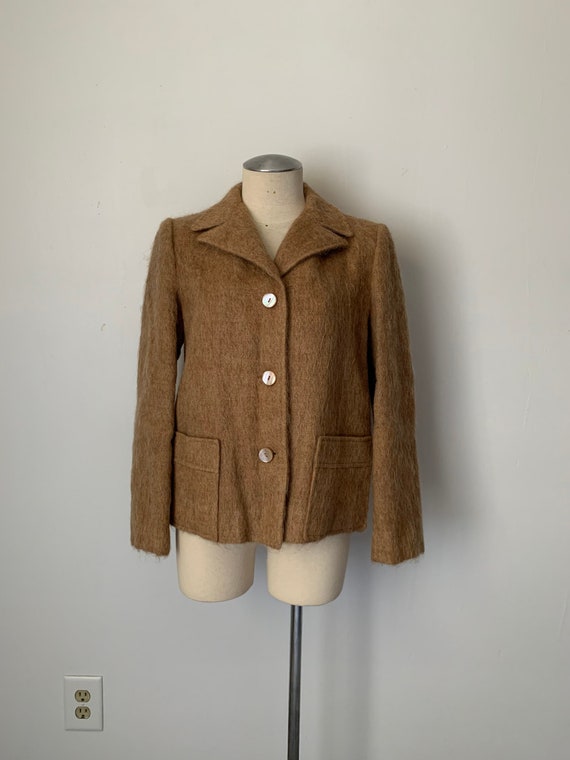Magical Mohair Shaggy Tweed Boxy Blazer Jacket