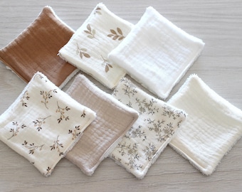 Lingettes lavables, lingettes lavables bébé, lingettes démaquillantes, lingettes bébé