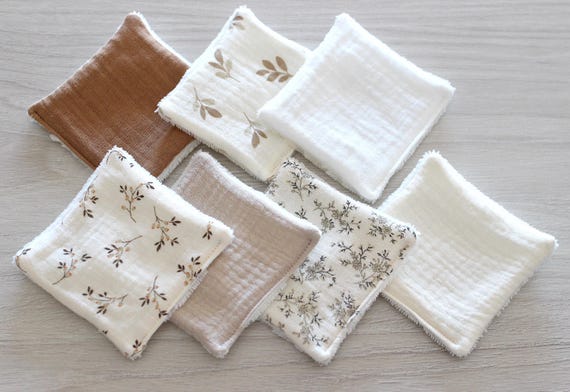 Lingettes lavables, lingettes lavables bébé, lingettes démaquillantes, lingettes bébé