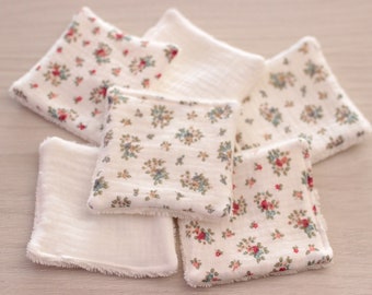 Washable wipes, washable baby wipes, make-up remover wipes, baby wipes, flower wipes