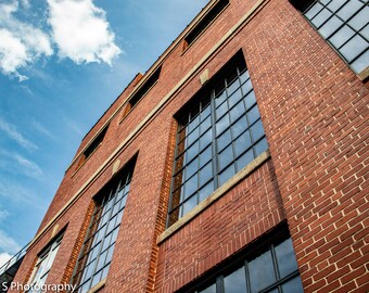 Photograph Print of Rustic Factory Building, Durham North Carolina