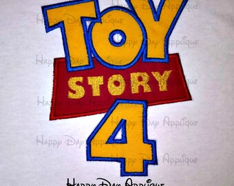 Toy Story 4 Applique Design 5x7 and 6x10 Instant Download Happy Day Applique