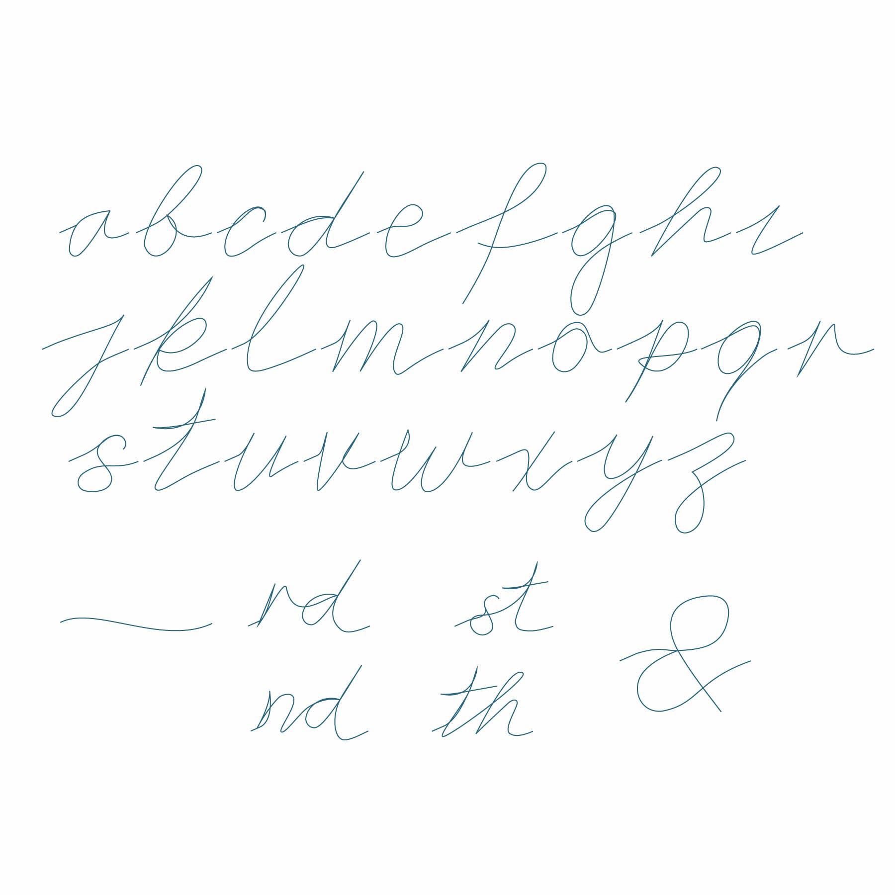 Cursive Alphabet Quilt Pantograph: Uppercase, Lowercase, Numbers ...