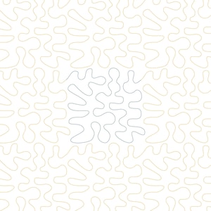 Meander Pantograph | Modern Allover Longarm Quilting Design | Edge to Edge E2E Digital Download