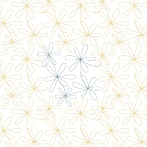6 Petal Flower - Digital Design for Longarm