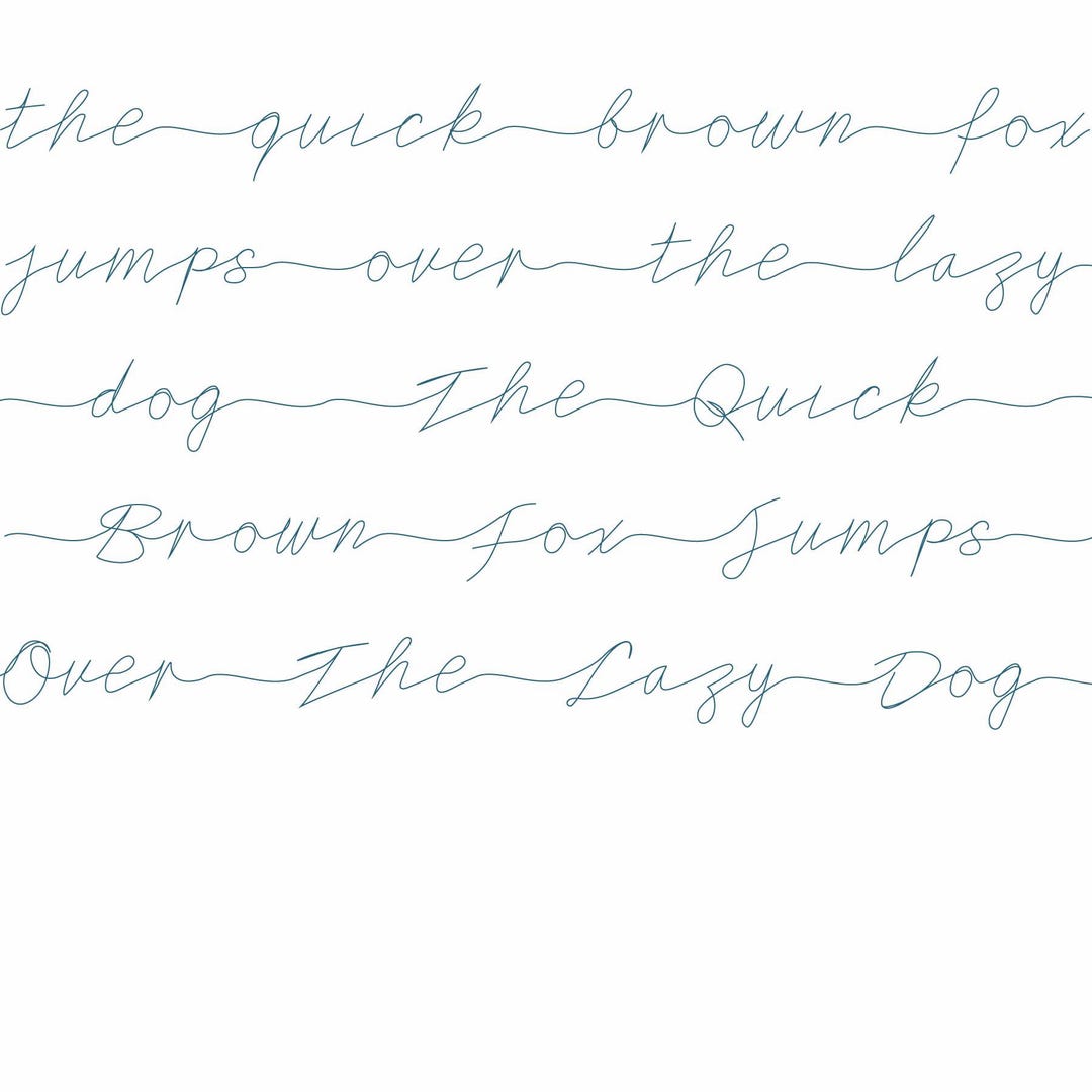 Cursive Alphabet Quilt Pantograph: Uppercase, Lowercase, Numbers ...
