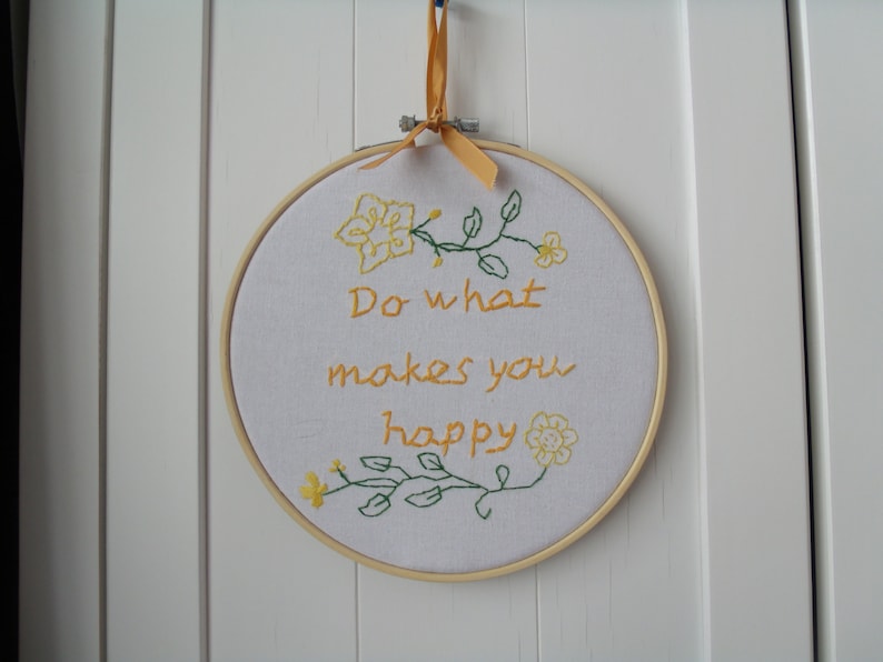 Gift for family Hand stitched Motivational Plaque Hand stitched Embroidered Hoop ArtWall Hanging Gift for any occasion Gift for Friend