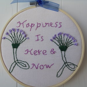 Hoop Art Quote, Hand Embroidered Wall Art, Motivational Quote, Hoop Wall Hanging, Positive Quote, Inspiration Quote,