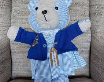 Orsetto ricordo dell'uniforme scolastica: ricordo della laurea, mascotte di famiglia