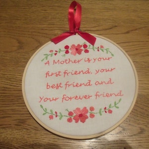 Hoop Art Quote, Hand Embroidered Wall Art, Motivational Quote, Hoop Wall Hanging, Positive Quote, Inspiration Quote,
