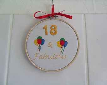 18th Birthday card/plaque,  Handmade, Wall Art, Birthday gift, keepsake, Son, Daughter, Family, friend