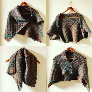 C2C Acorn Button Wrap Crochet Pattern - INSTANT DOWNLOAD