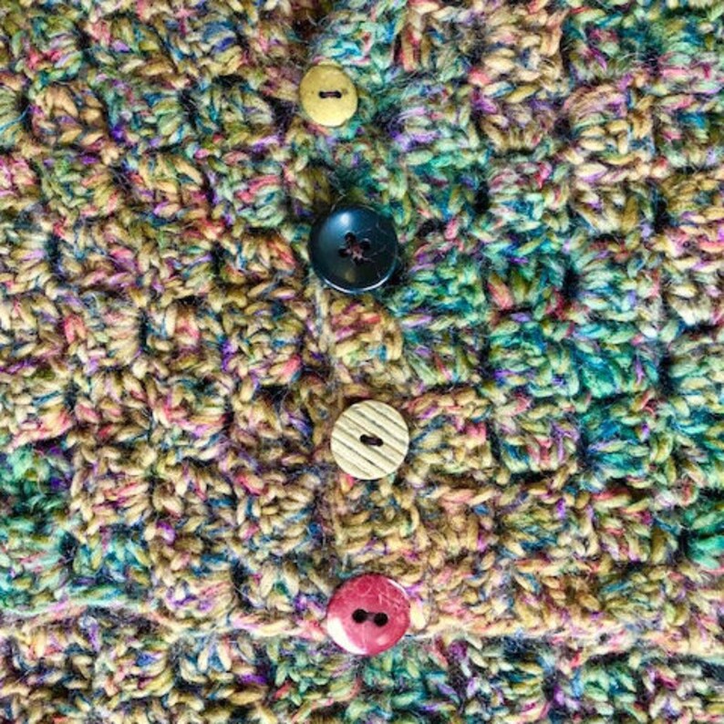 C2C Acorn Button Wrap Crochet Pattern INSTANT DOWNLOAD image 4