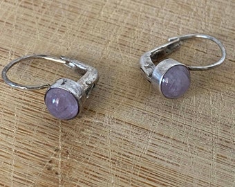 Rose quartz drop earrings