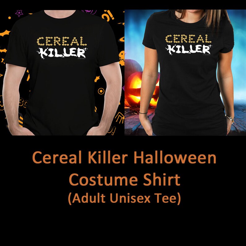 Black Cereal Killer Shirt Funny Breakfast Cereal Pun Tee Etsy