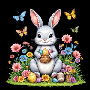 600+ Mega Bundle | Colorful Easter Bunny & Chicken Clipart | Bright Easter Eggs, Flowers and  Spring Designs | Holiday PNG  | Mixed Style