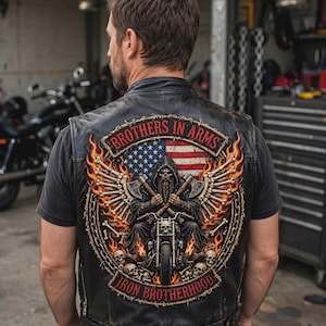 30+ Faux Broderi Biker PNG Bundle, Vintage Broderade Biker T-shirt Designs, Dödskalle Motorcykel Patch PNG, Biker Sublimering Digital Nedladdning